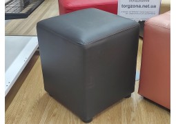 Пуфік-банкетка для примірки взуття (чорно-сірий куб)